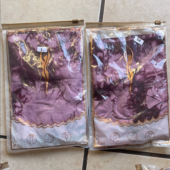 Stylish Purple Tie-Dye Bike Shorts - Picture 3 of 3